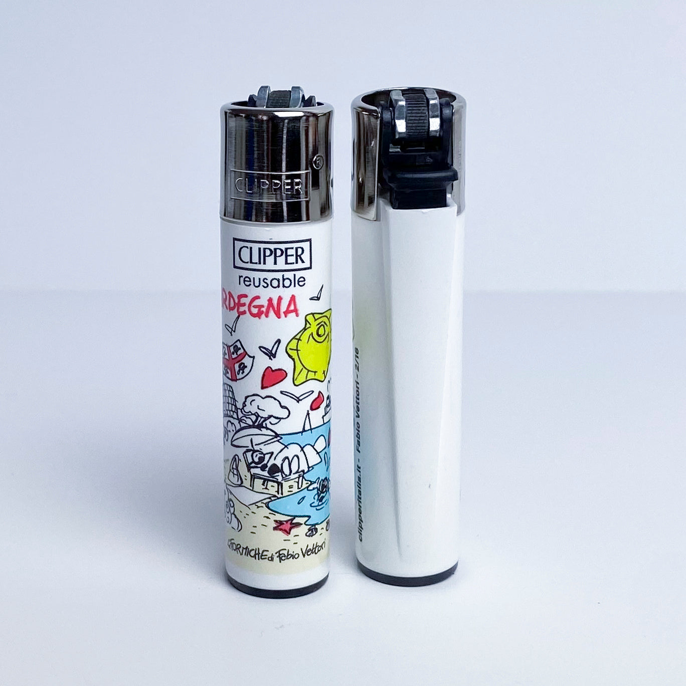 CLIPPER lighter limited series cities of Italy by Fabio Vettori Subject "Sardinia"