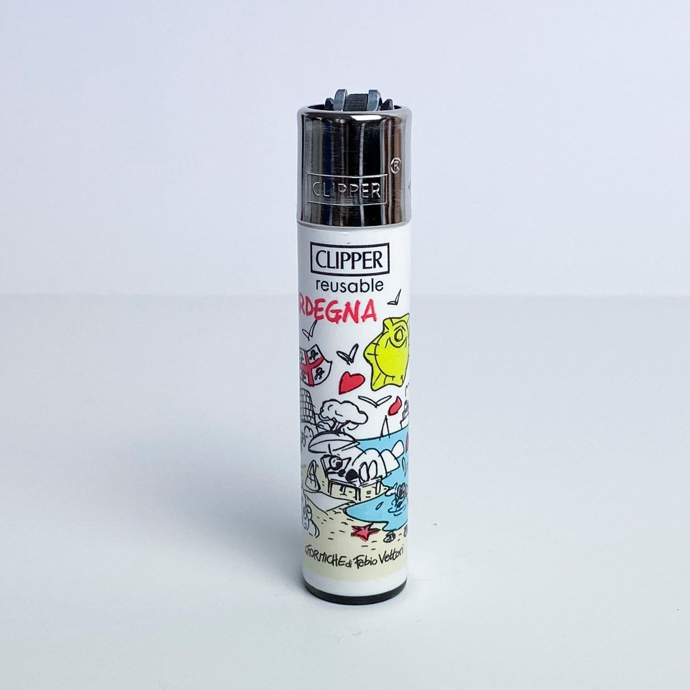 CLIPPER lighter limited series cities of Italy by Fabio Vettori Subject "Sardinia"