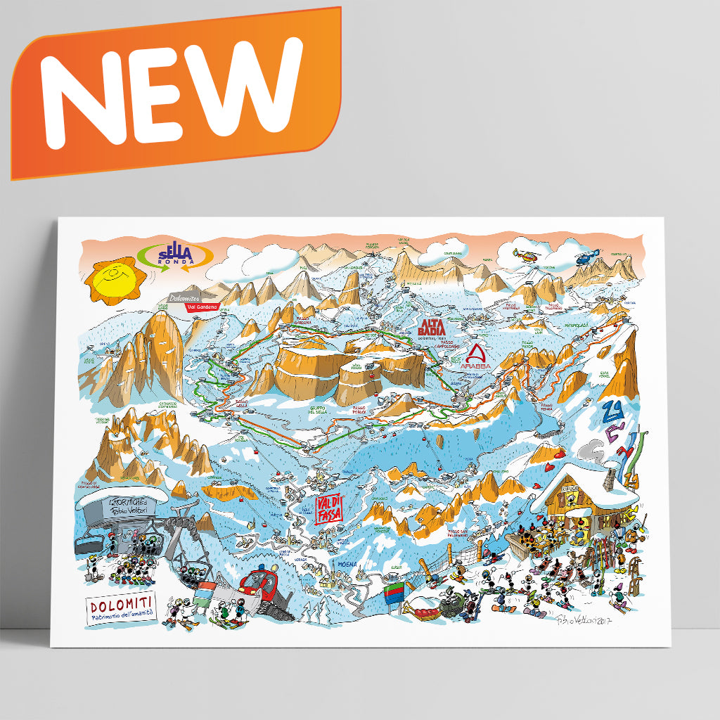 Poster "Sellaronda" 50x70cm