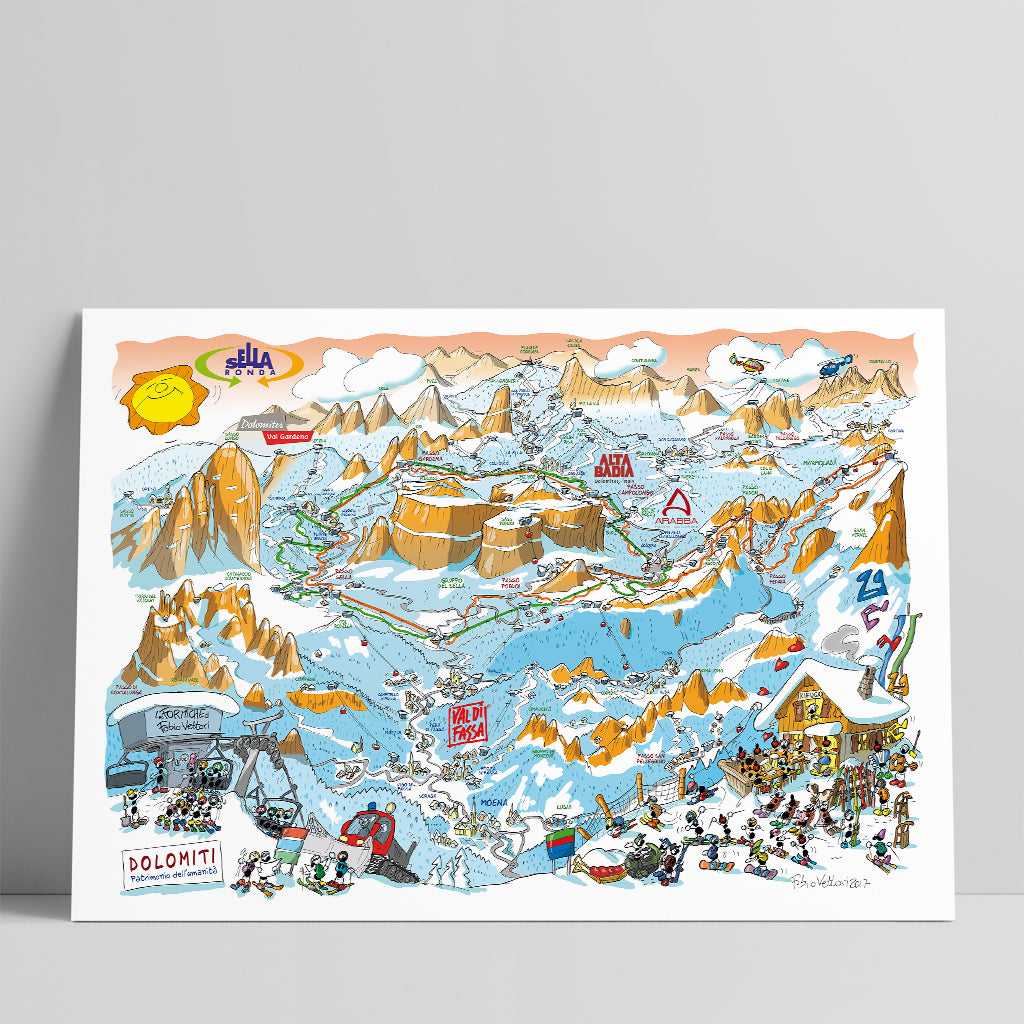 Poster "Sellaronda" 50x70cm