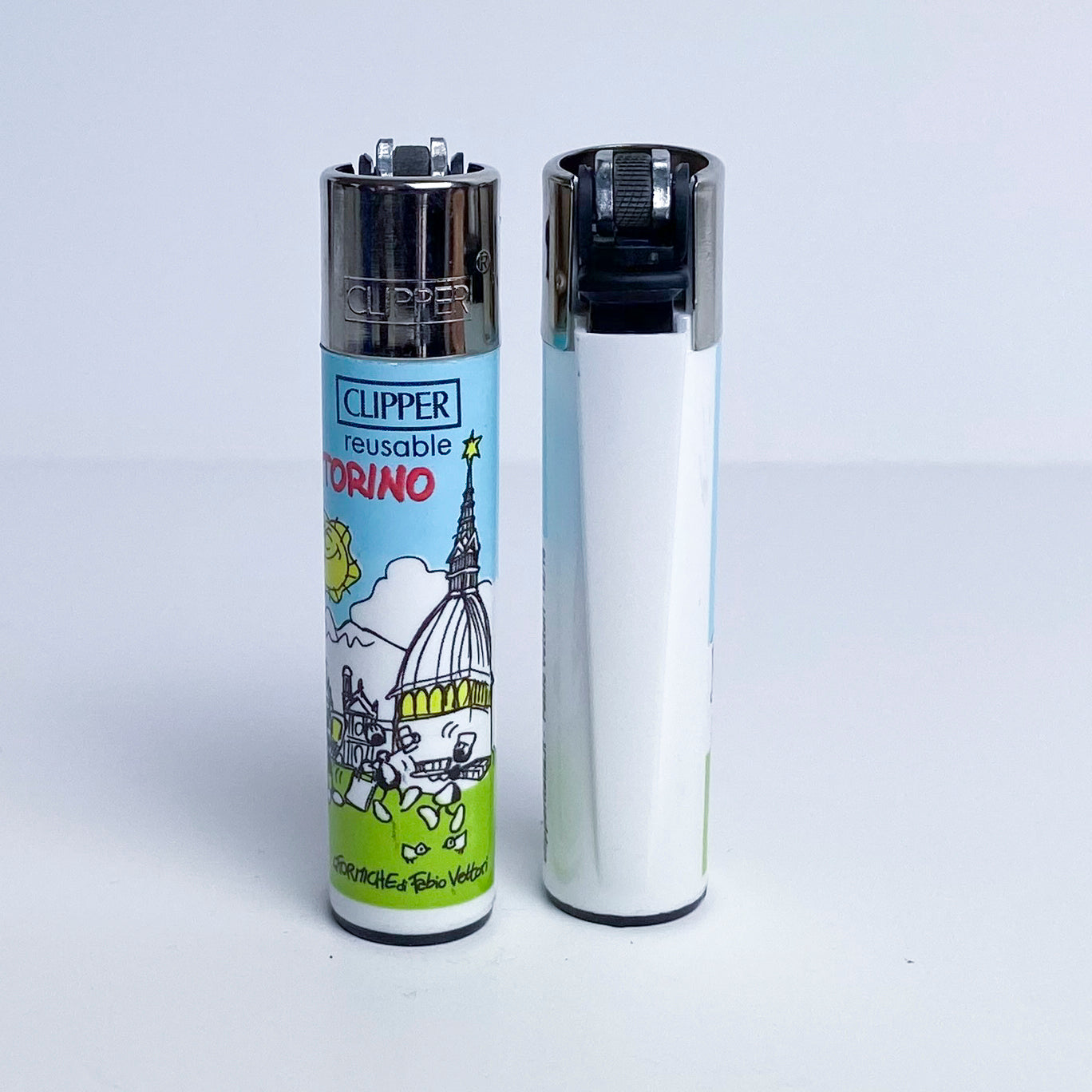 CLIPPER lighter limited series city of Italy by Fabio Vettori Subject "Turin"