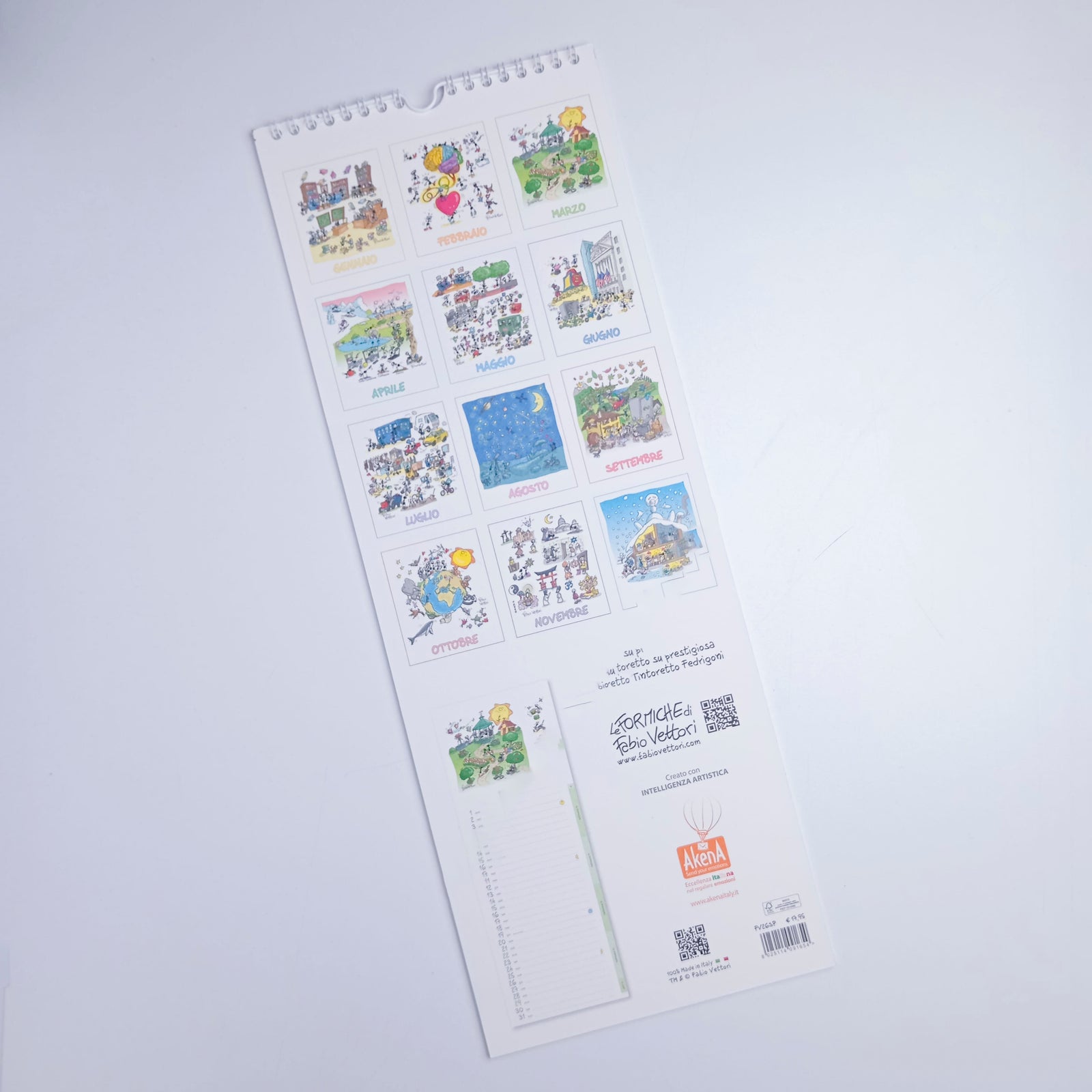 2026 Spiral Calendar of Ants by Fabio Vettori