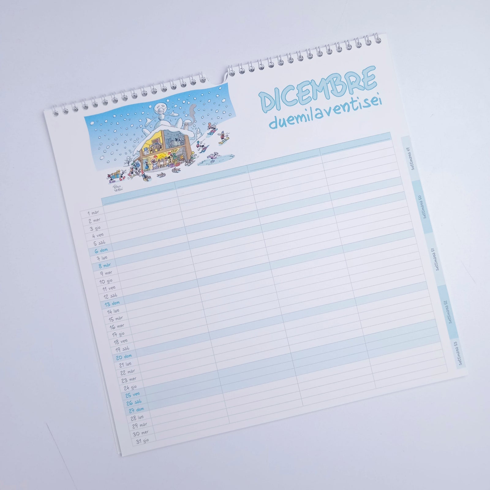 Calendario Famiglia 2026 delle Formiche di Fabio Vettori (FV26F)