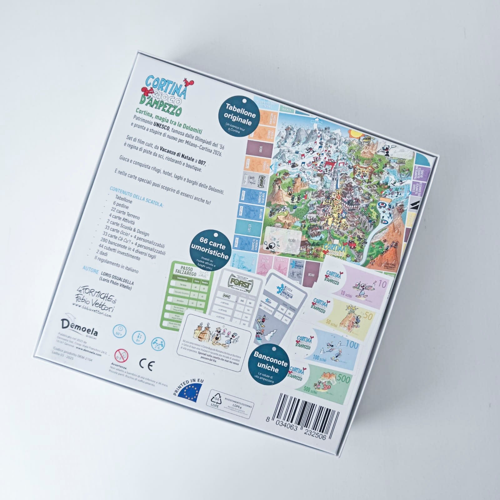 Board game "Thirty-three Trentini... you see what nen..." Illustrated by Le Formiche di Fabio Vettori