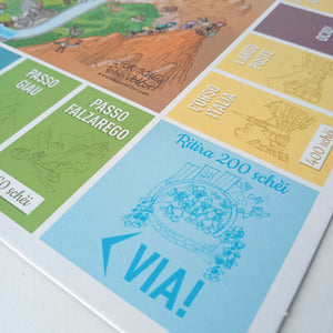 Board game "Thirty-three Trentini... you see what nen..." Illustrated by Le Formiche di Fabio Vettori