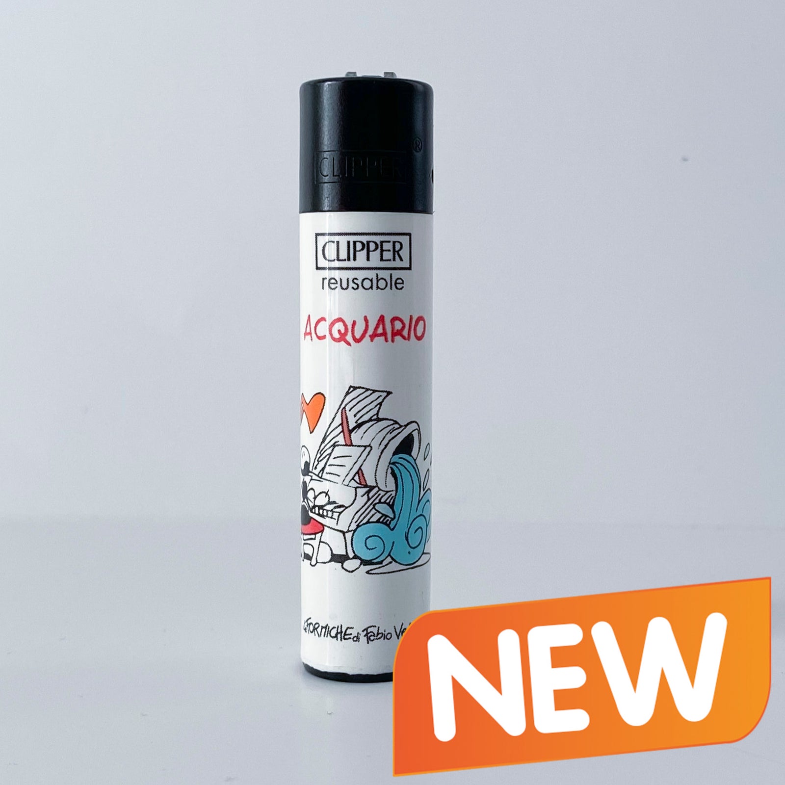 CLIPPER lighter limited series Zodiaco by Fabio Vettori Subject "Aquarius"