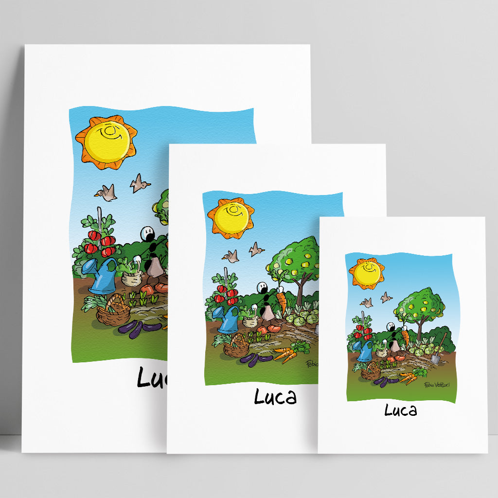 Stampa su poster personalizzata soggetto "Agricoltori"
