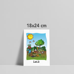 Stampa su poster personalizzata soggetto "Agricoltori"