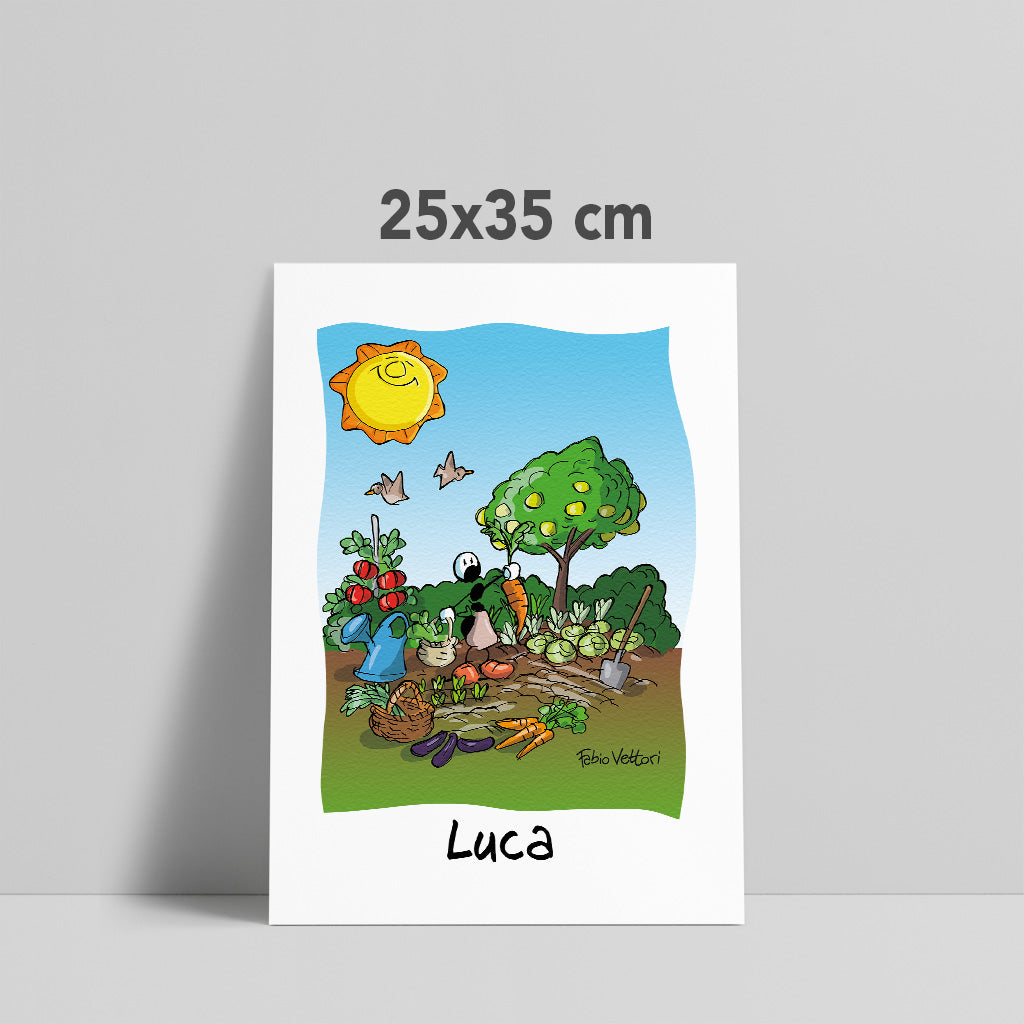 Stampa su poster personalizzata soggetto "Agricoltori"