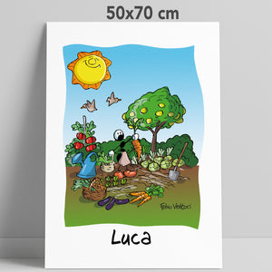 Stampa su poster personalizzata soggetto "Agricoltori"
