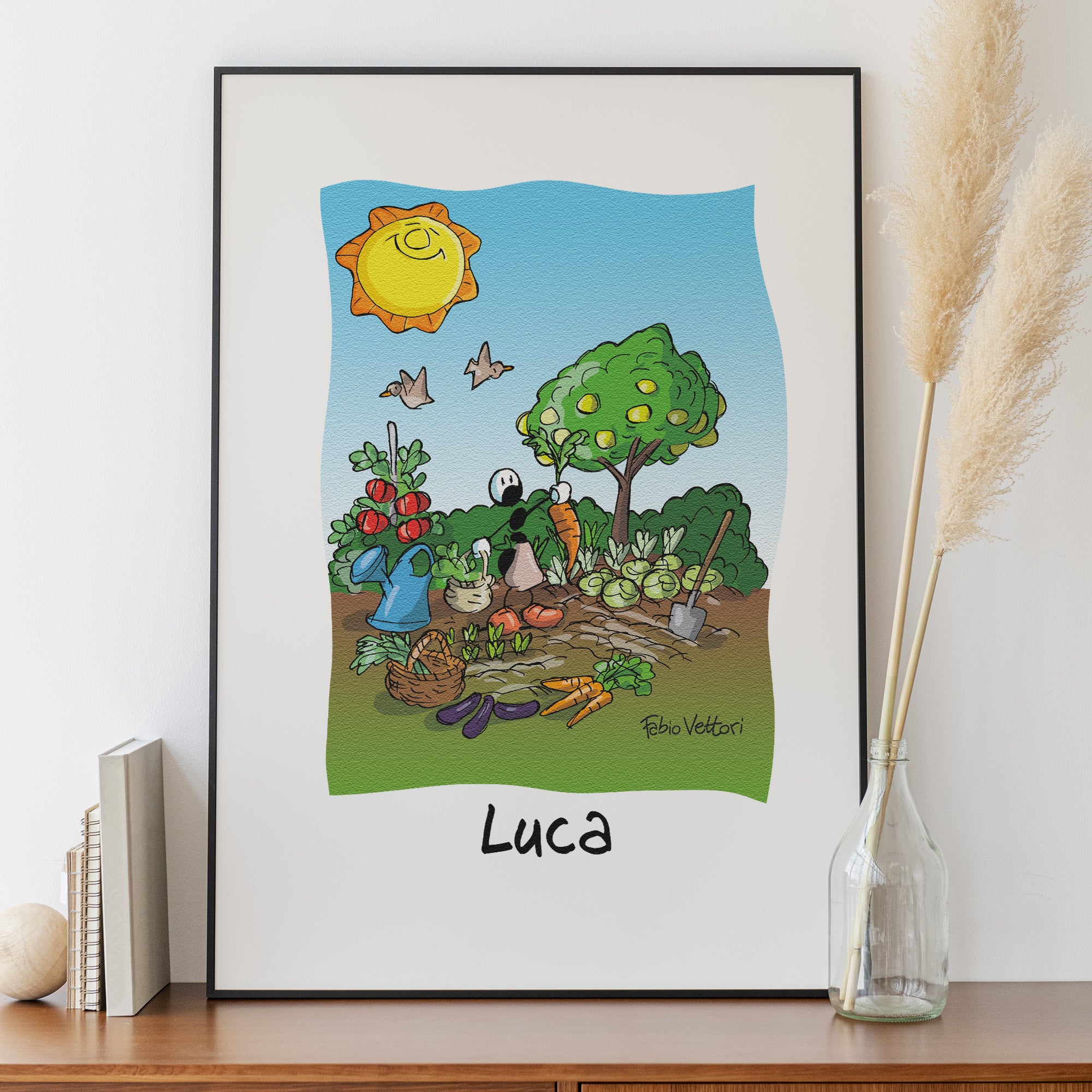 Stampa su poster personalizzata soggetto "Agricoltori"