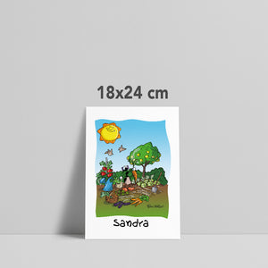 Stampa su poster personalizzata soggetto "Agricoltori"