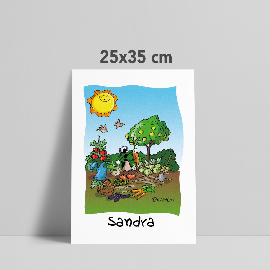 Stampa su poster personalizzata soggetto "Agricoltori"