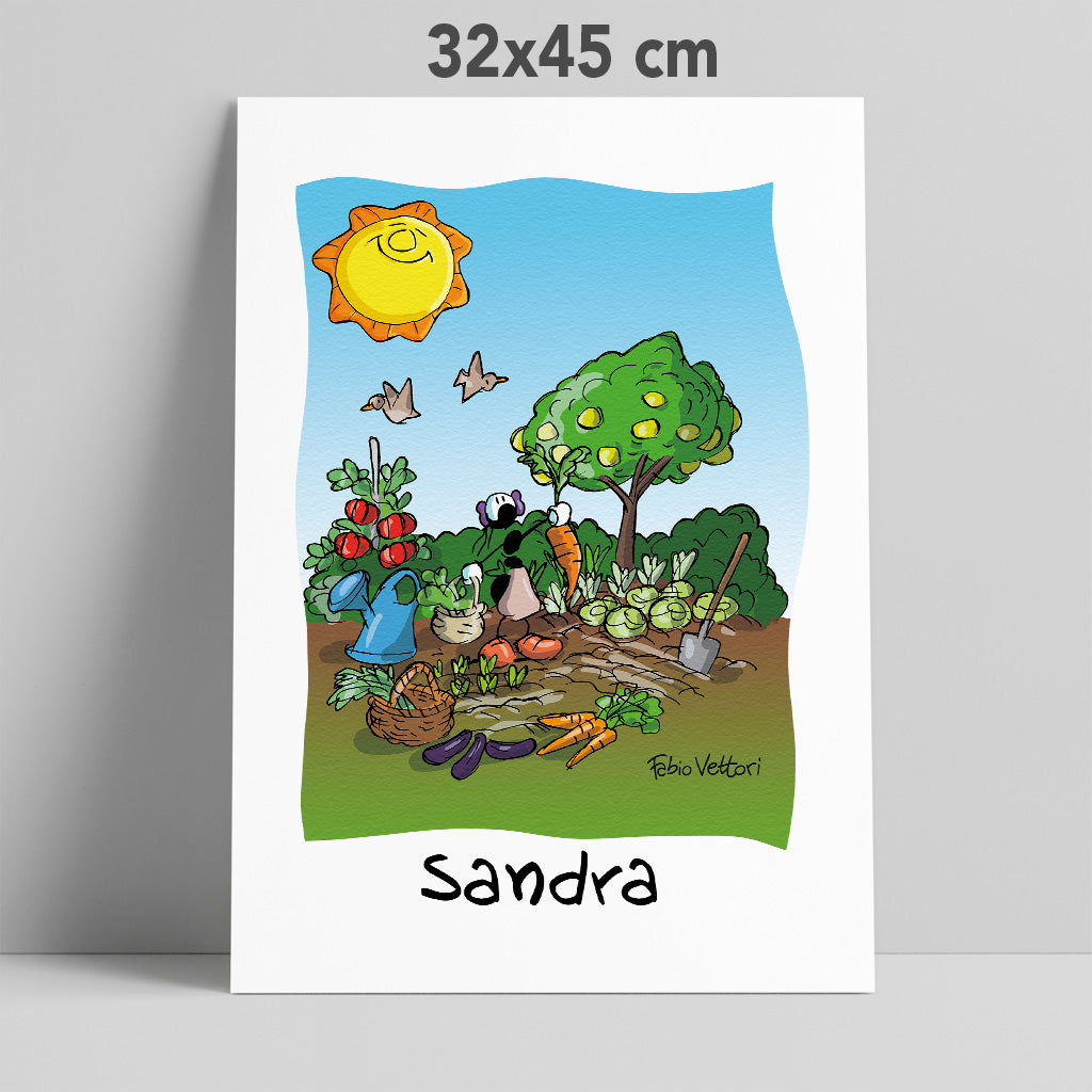 Stampa su poster personalizzata soggetto "Agricoltori"