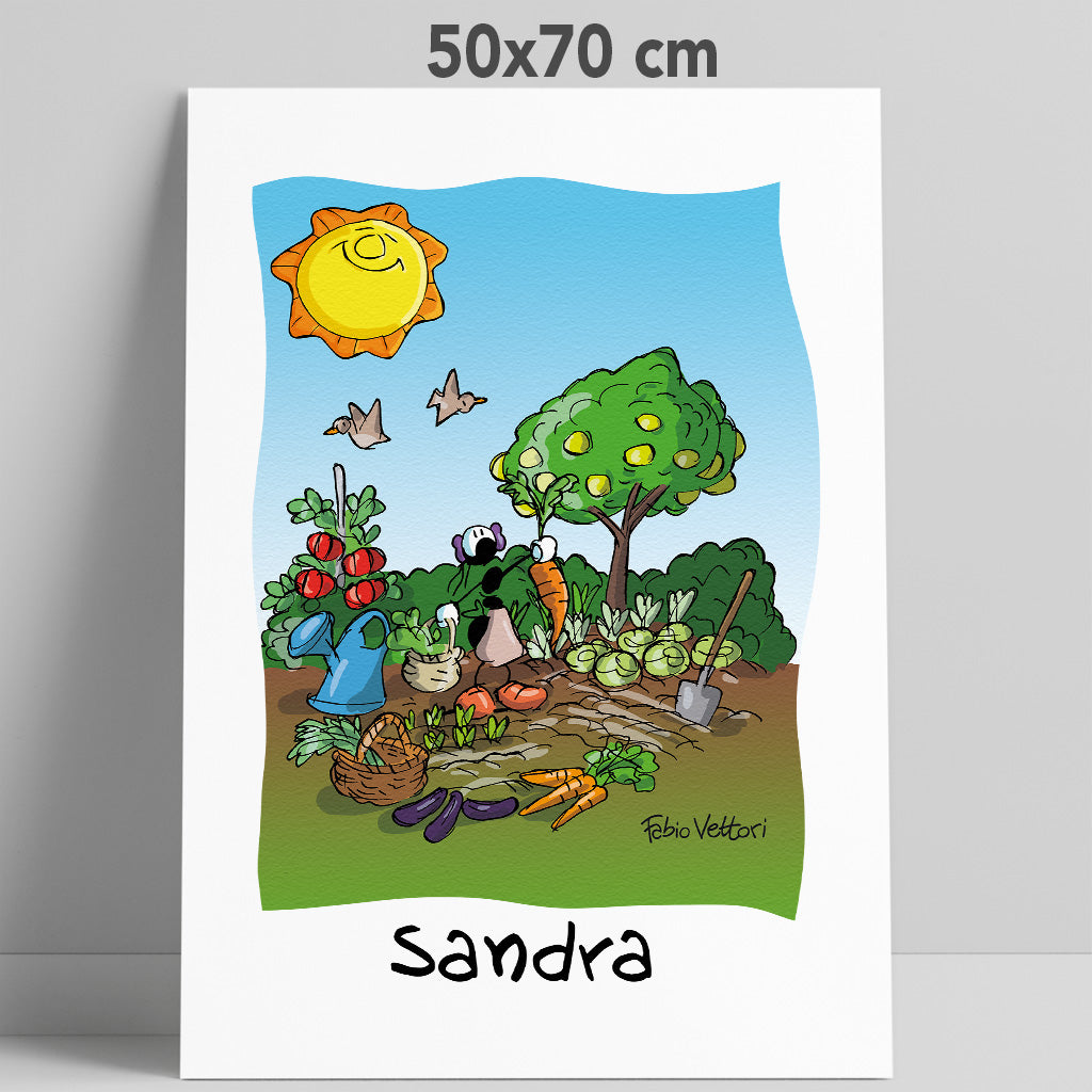 Stampa su poster personalizzata soggetto "Agricoltori"