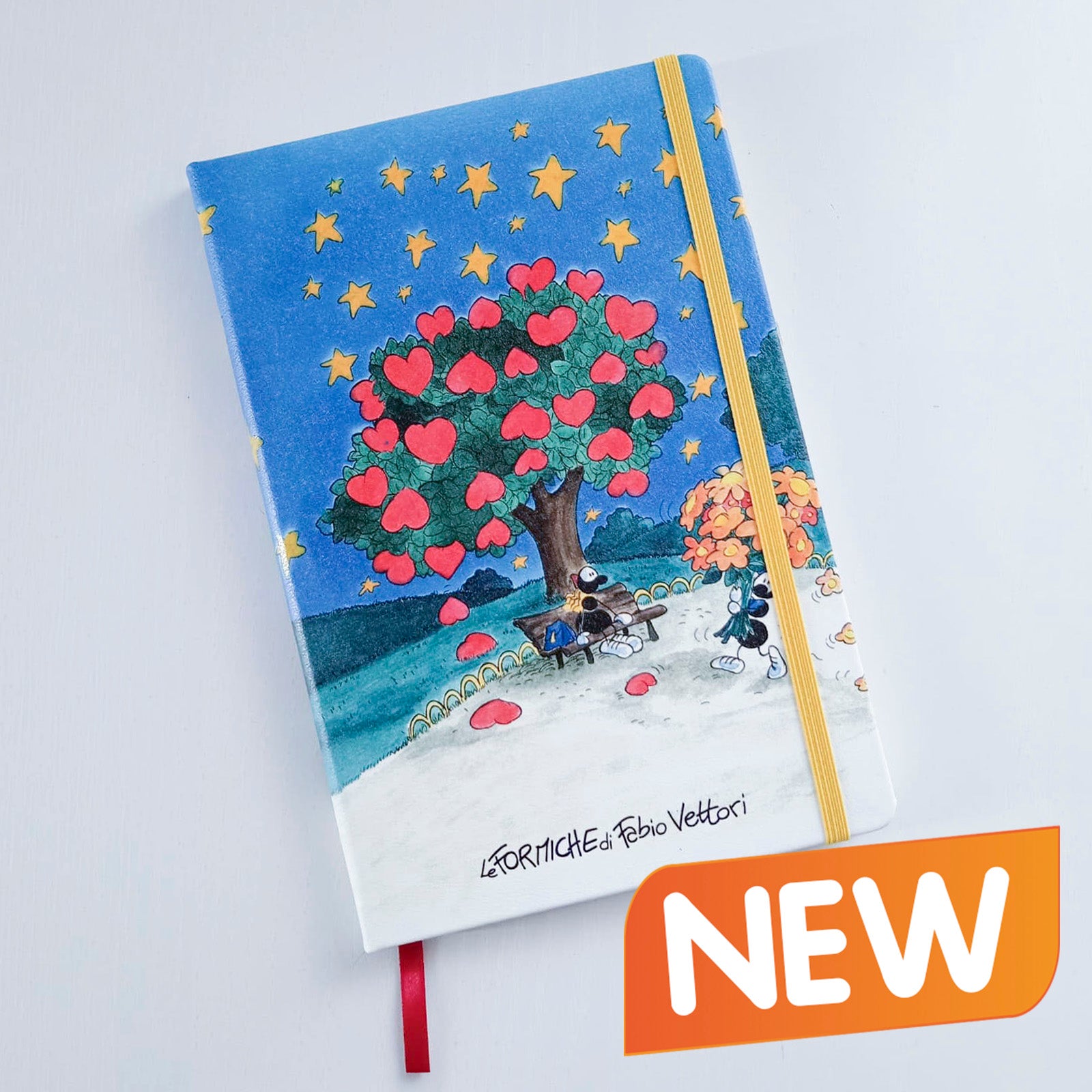 Taccuino Artistico – Sketchbook Formato A5 Soggetto "Albero dei Cuori" (FV43-01)