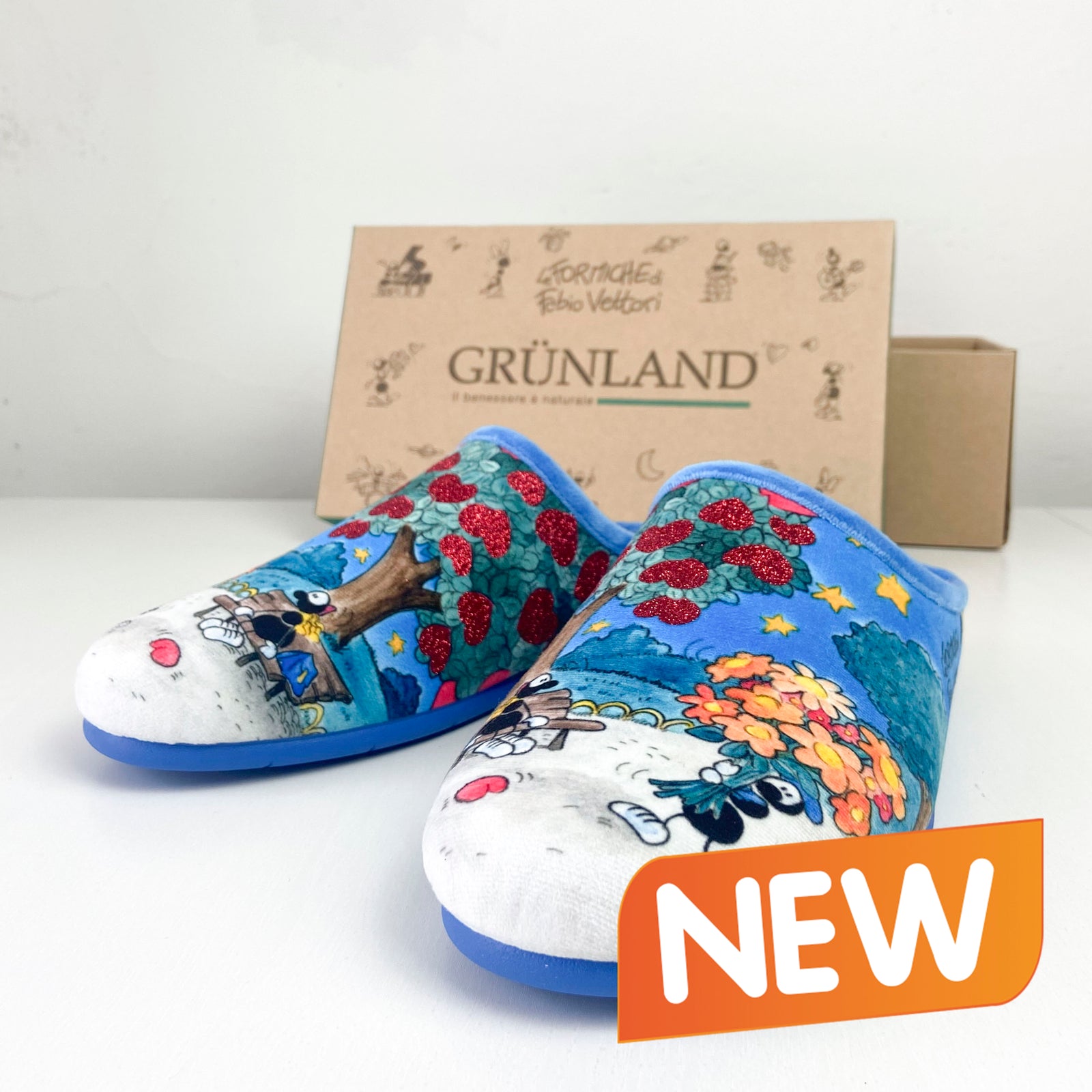 Slipper FAYE GRÜNLAND by Le Formiche by Fabio Vettori Subject "Tree of lovers"