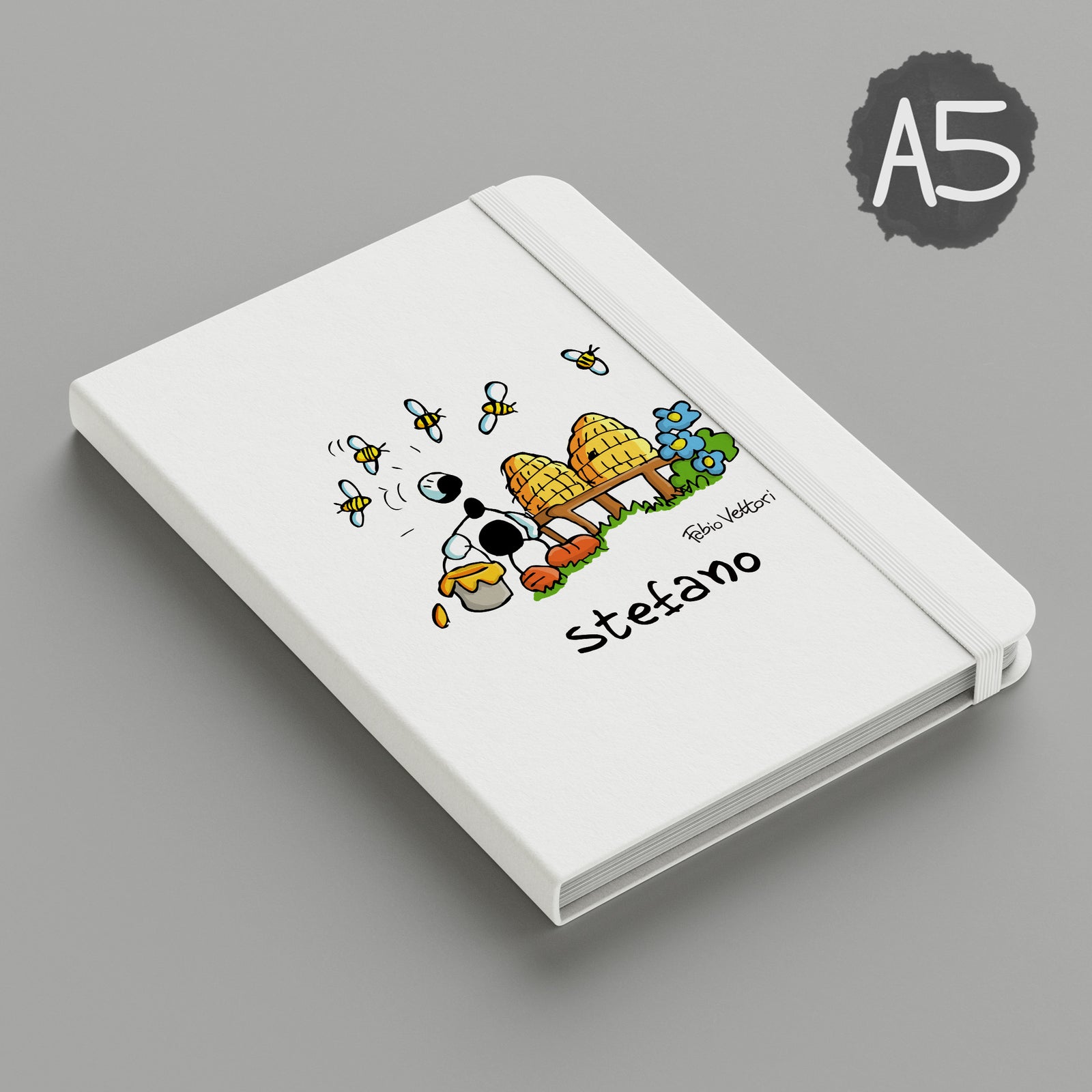 Personalized notebook with "Museum Guide" theme