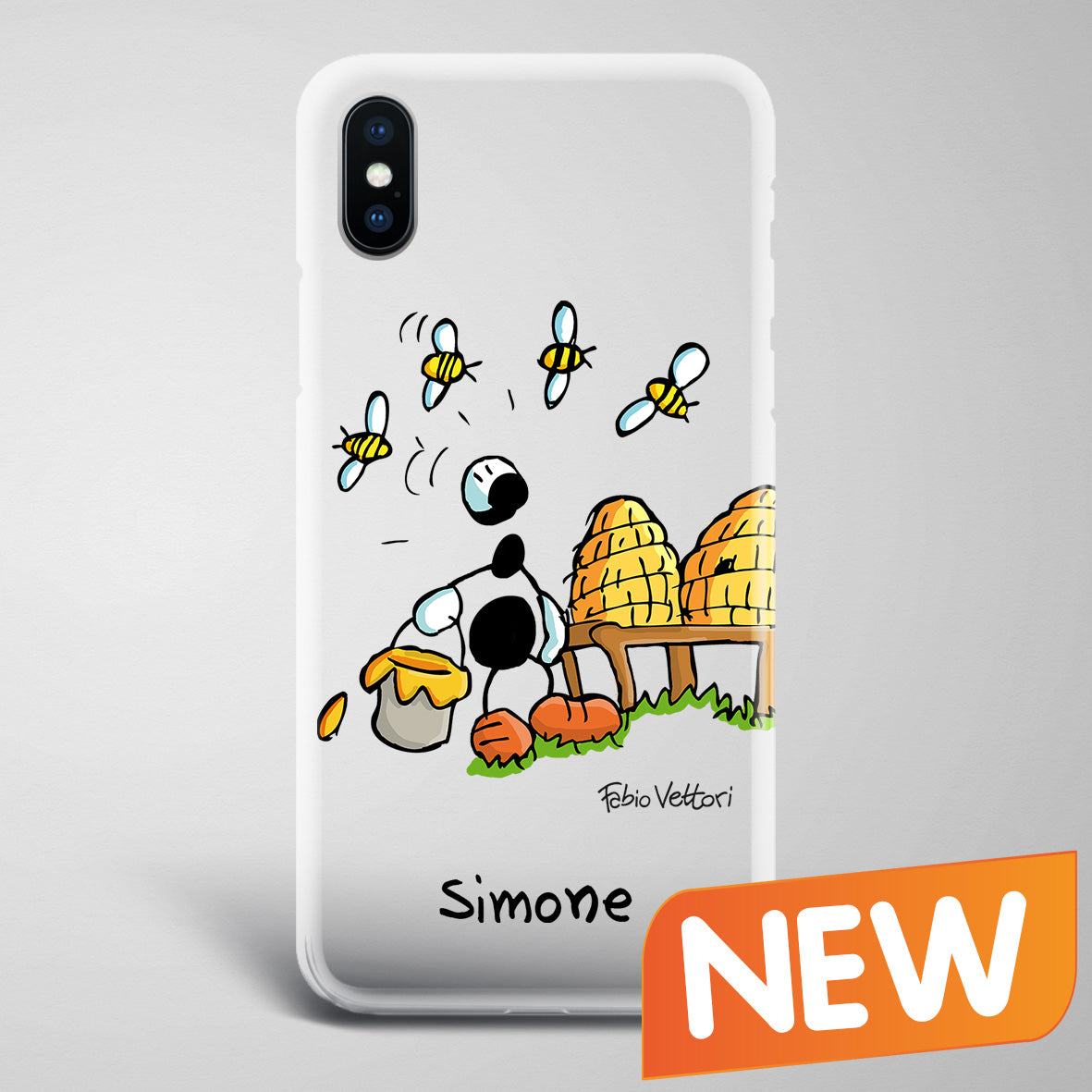 Cover artistica per Smartphone Personalizzata Apicoltore