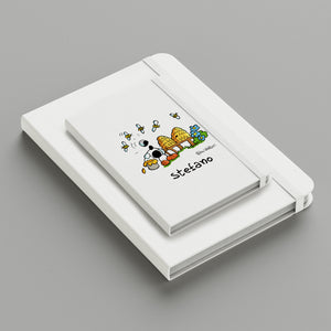 Personalized notebook with "Museum Guide" theme