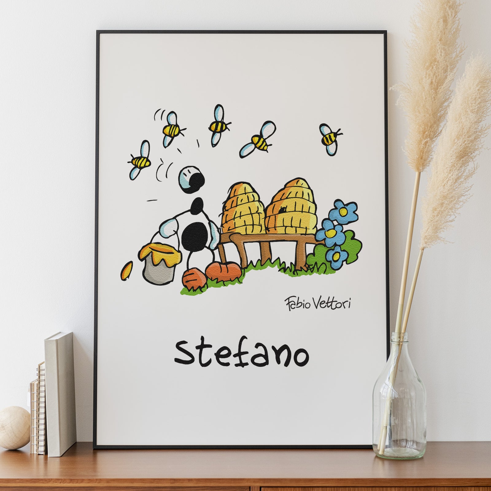 Stampa su poster personalizzata soggetto "Apicoltore"