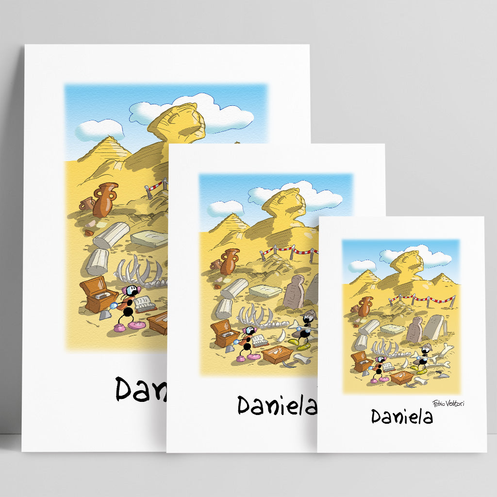 Personalized "Archaeologists" poster print