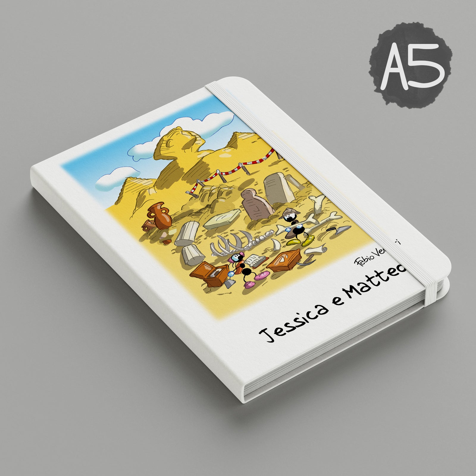 Personalized notebook with "Archaeologists" theme