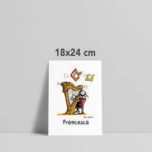 Stampa su poster personalizzata soggetto "Arpa"