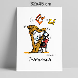 Stampa su poster personalizzata soggetto "Arpa"