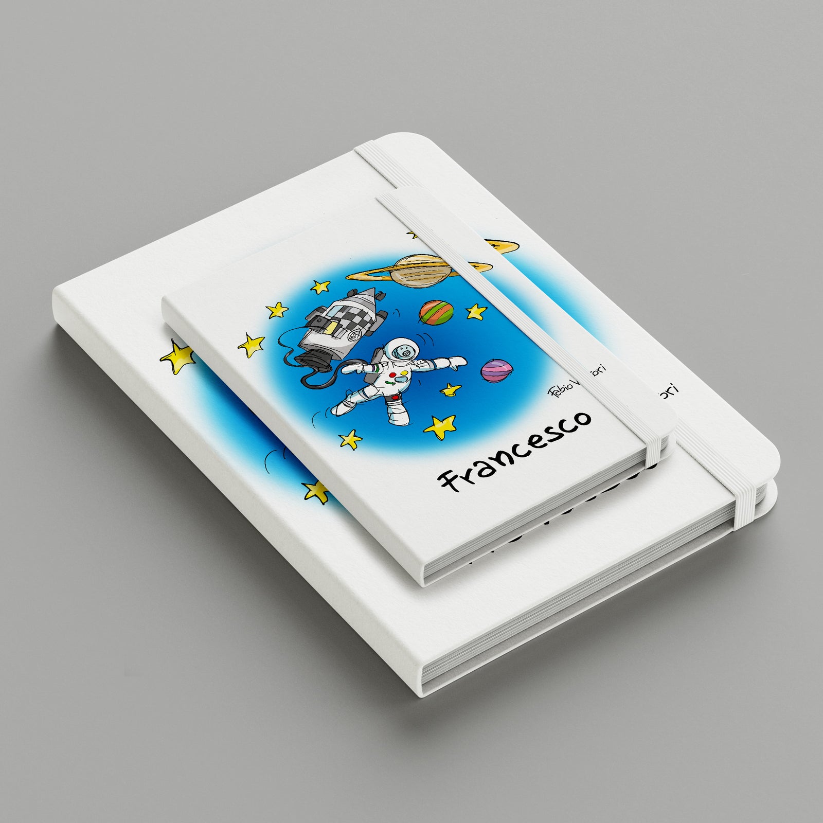 Personalized notebook with "Astronaut" theme