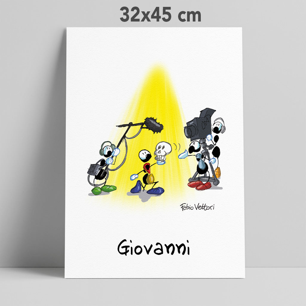 Stampa su poster personalizzata soggetto "Attore"