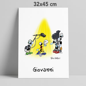 Stampa su poster personalizzata soggetto "Attore"