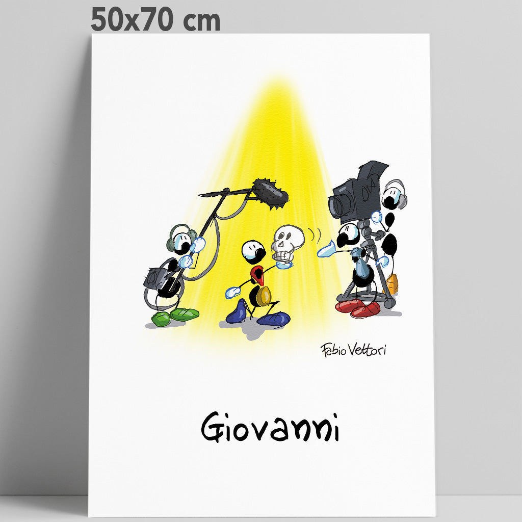 Stampa su poster personalizzata soggetto "Attore"