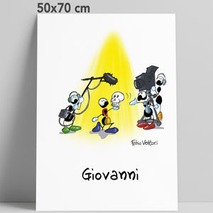 Stampa su poster personalizzata soggetto "Attore"
