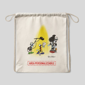 Personalized cotton backpack bag with "Actor" theme