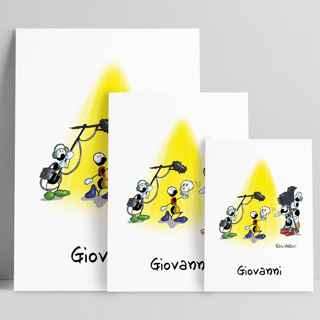 Stampa su poster personalizzata soggetto "Attore"