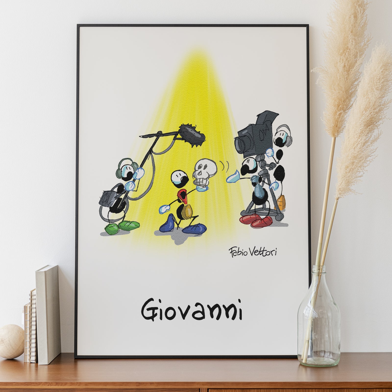 Personalized "Electrician shop" poster print