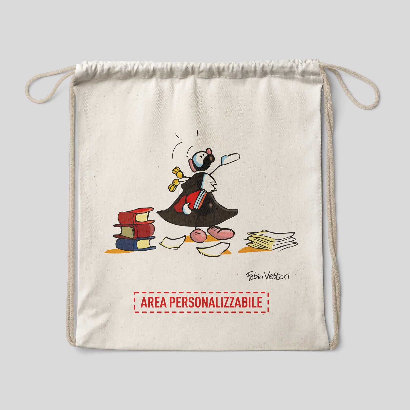 Sacca zaino personalizzata in cotone soggetto "Avvocati"