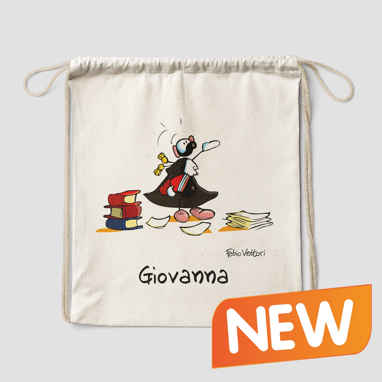 Sacca zaino personalizzata in cotone soggetto "Avvocati"