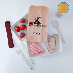 Lunch Box with Cutlery Holder Band Personalized "Lawyers" Subject