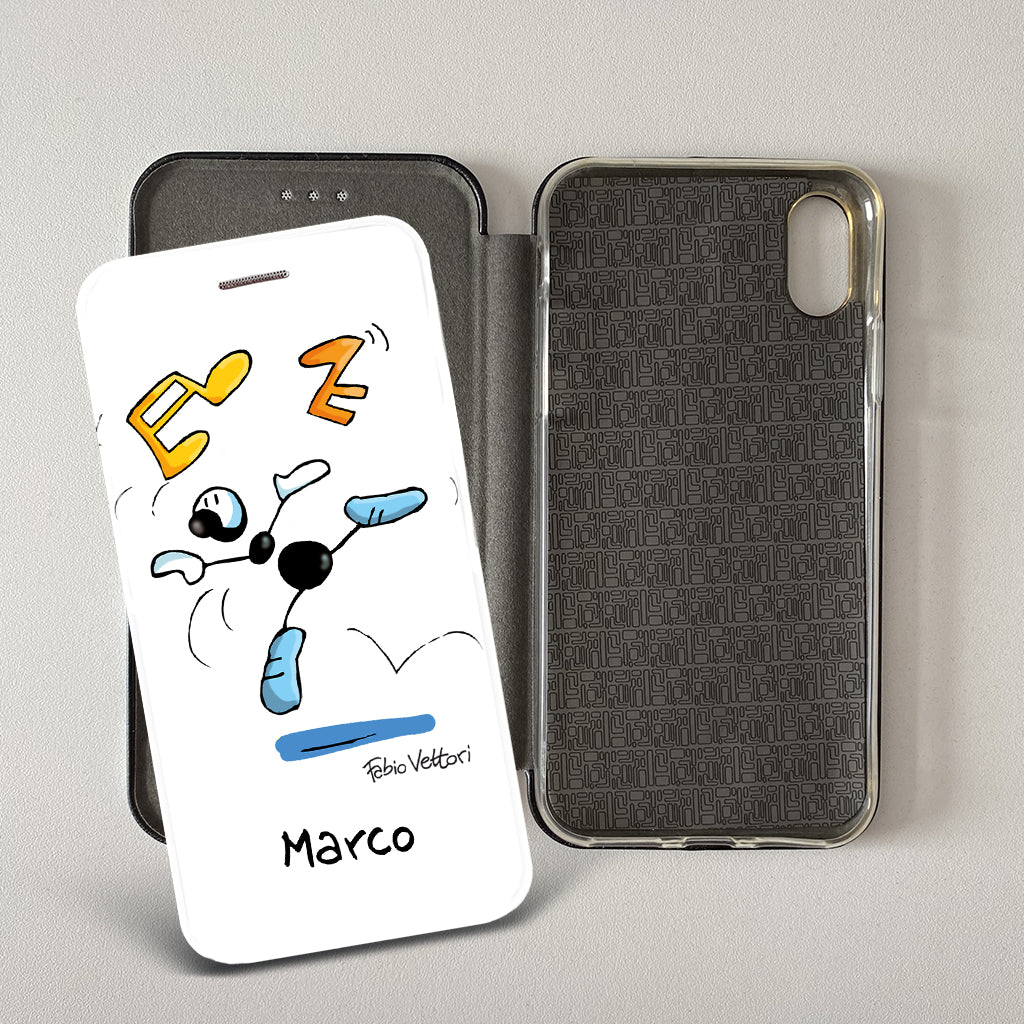 Cover artistica per Smartphone Personalizzata soggetto "Ballerino" modello con apertura "a Libro"