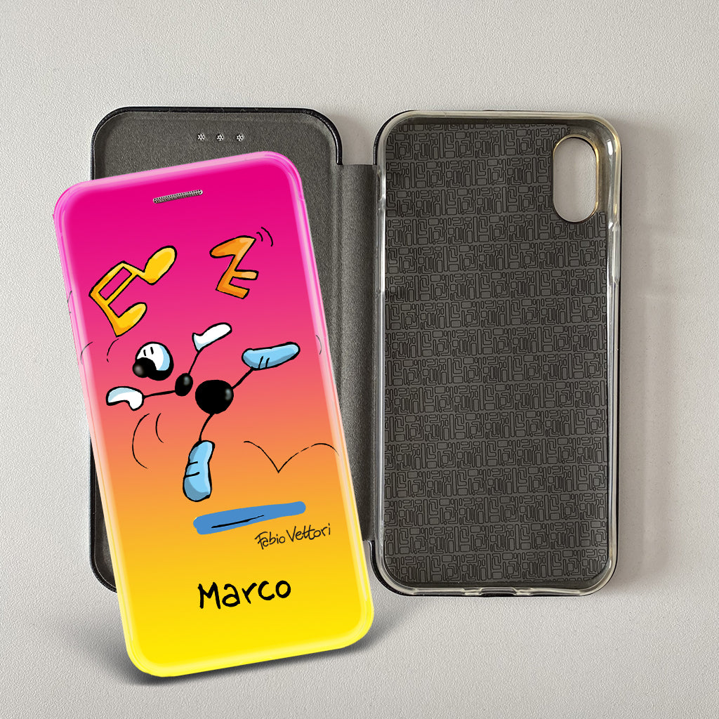 Cover artistica per Smartphone Personalizzata soggetto "Ballerino" modello con apertura "a Libro"