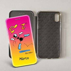 Cover artistica per Smartphone Personalizzata soggetto "Ballerino" modello con apertura "a Libro"