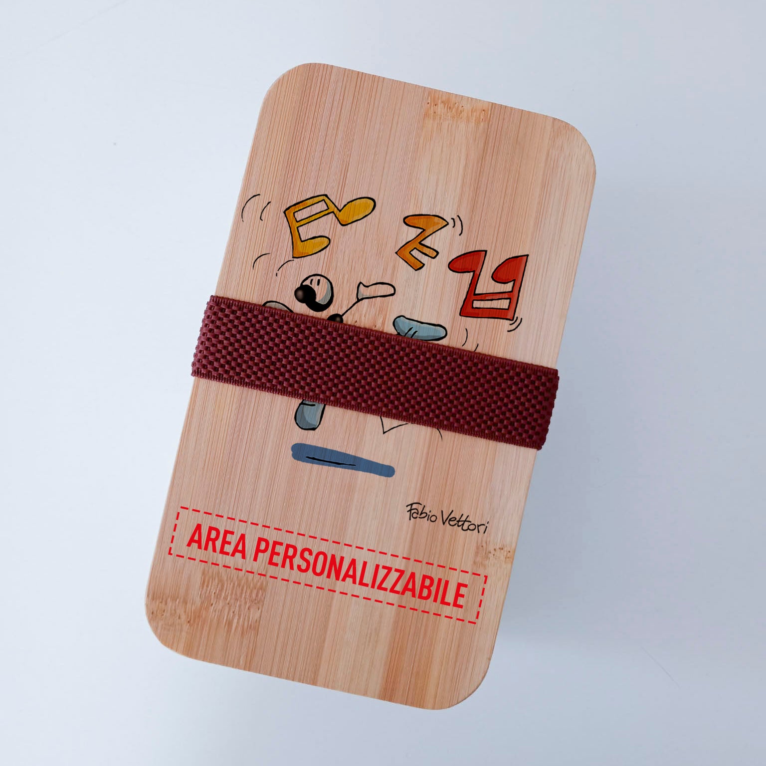 Lunch Box with Cutlery Holder Band Personalized "Dancers" Theme