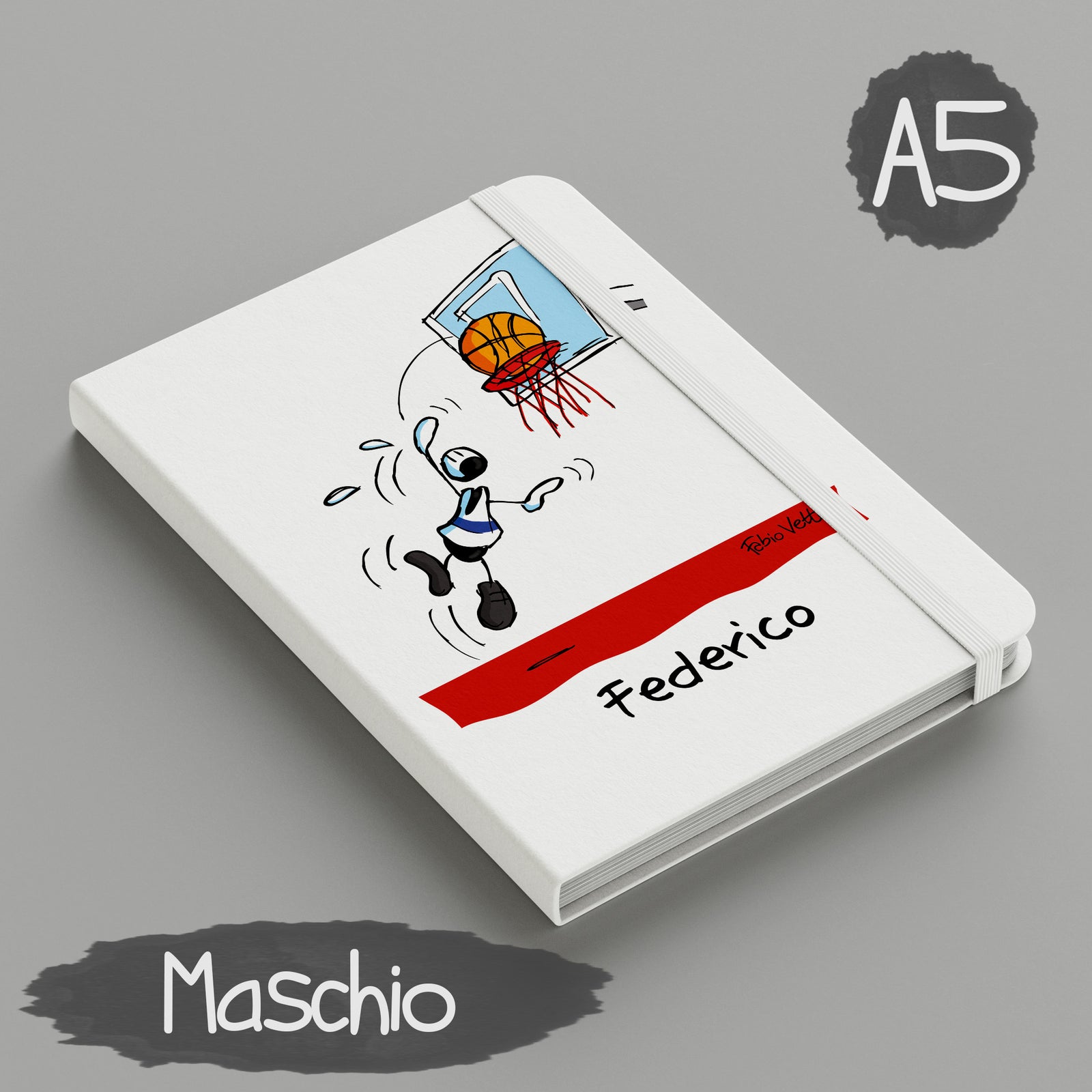 Notebook Personalizzato soggetto "Basket"