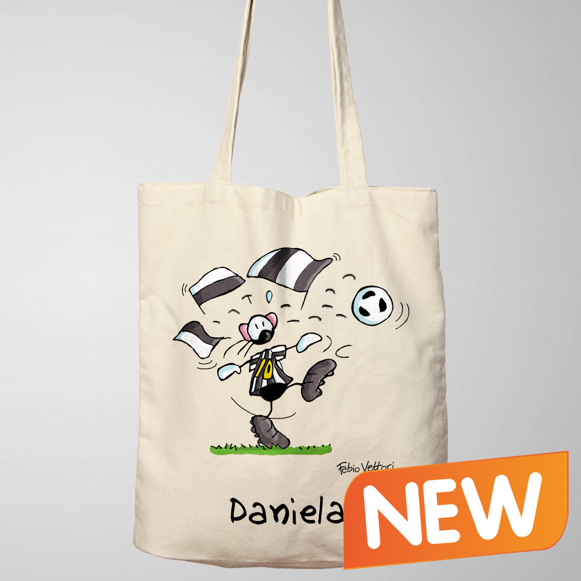 Shopper Personalizzata "Bianconero"