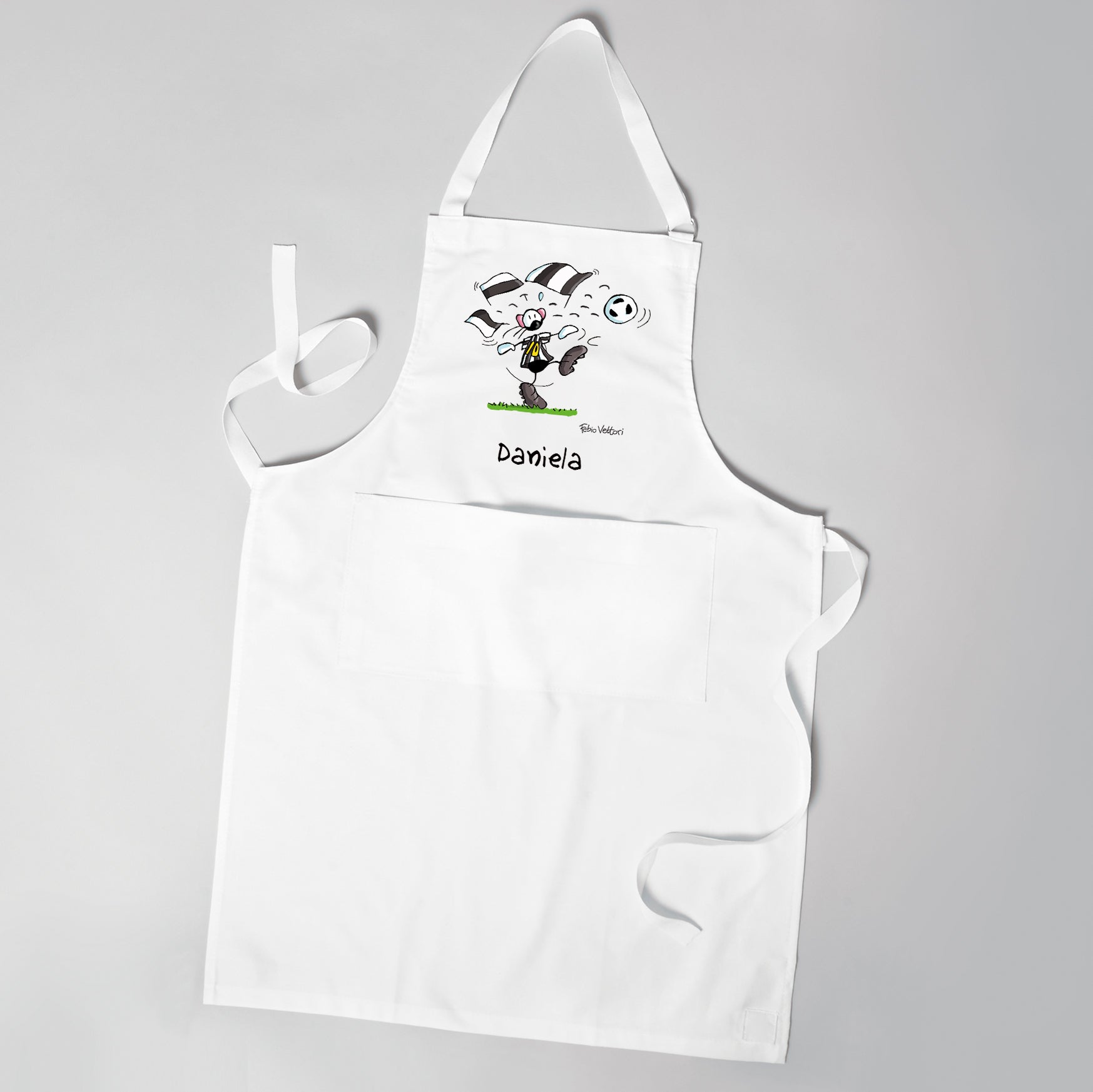 Personalized "Black and White" Apron