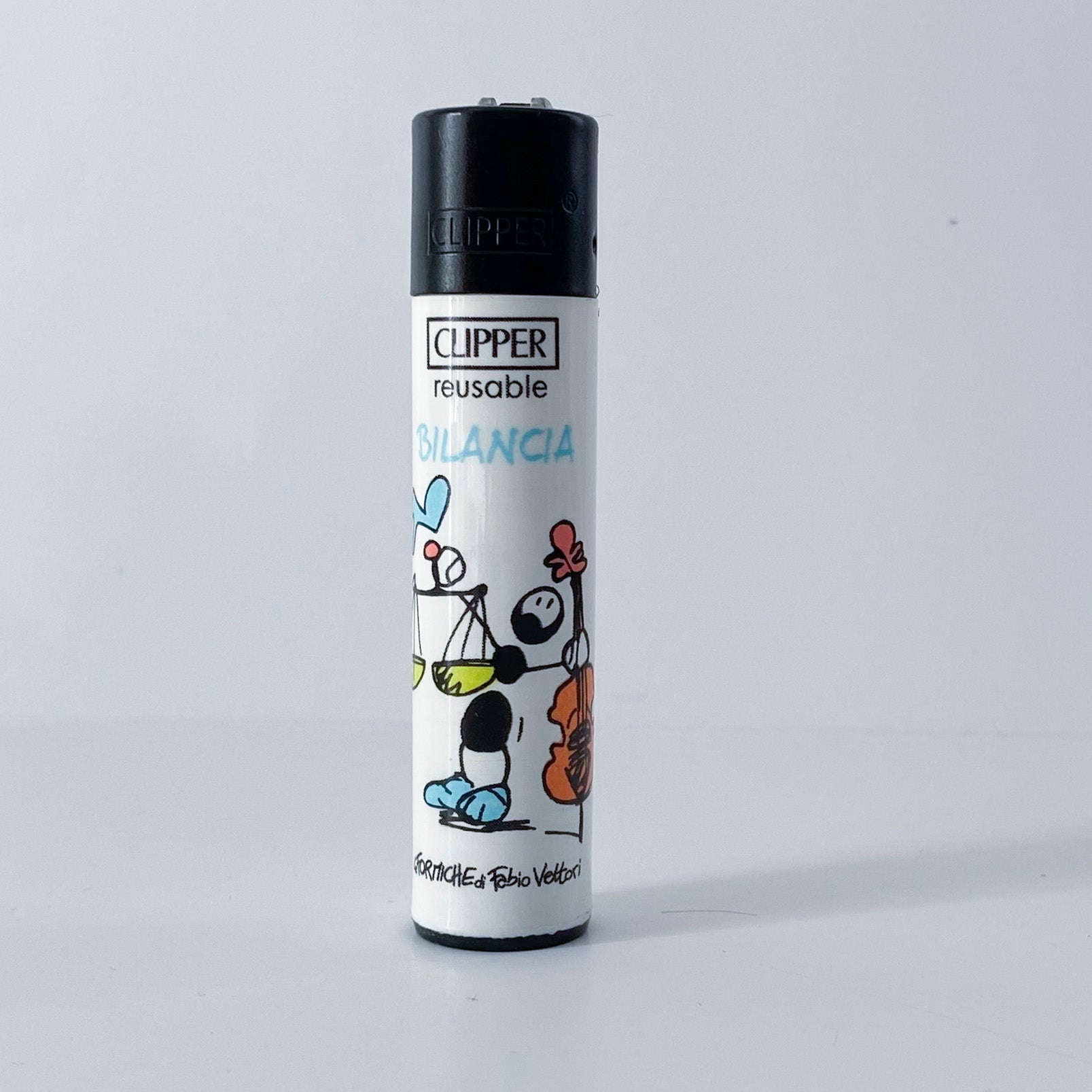 Accendino CLIPPER serie limitata Zodiaco by Fabio Vettori Soggetto "Bilancia"