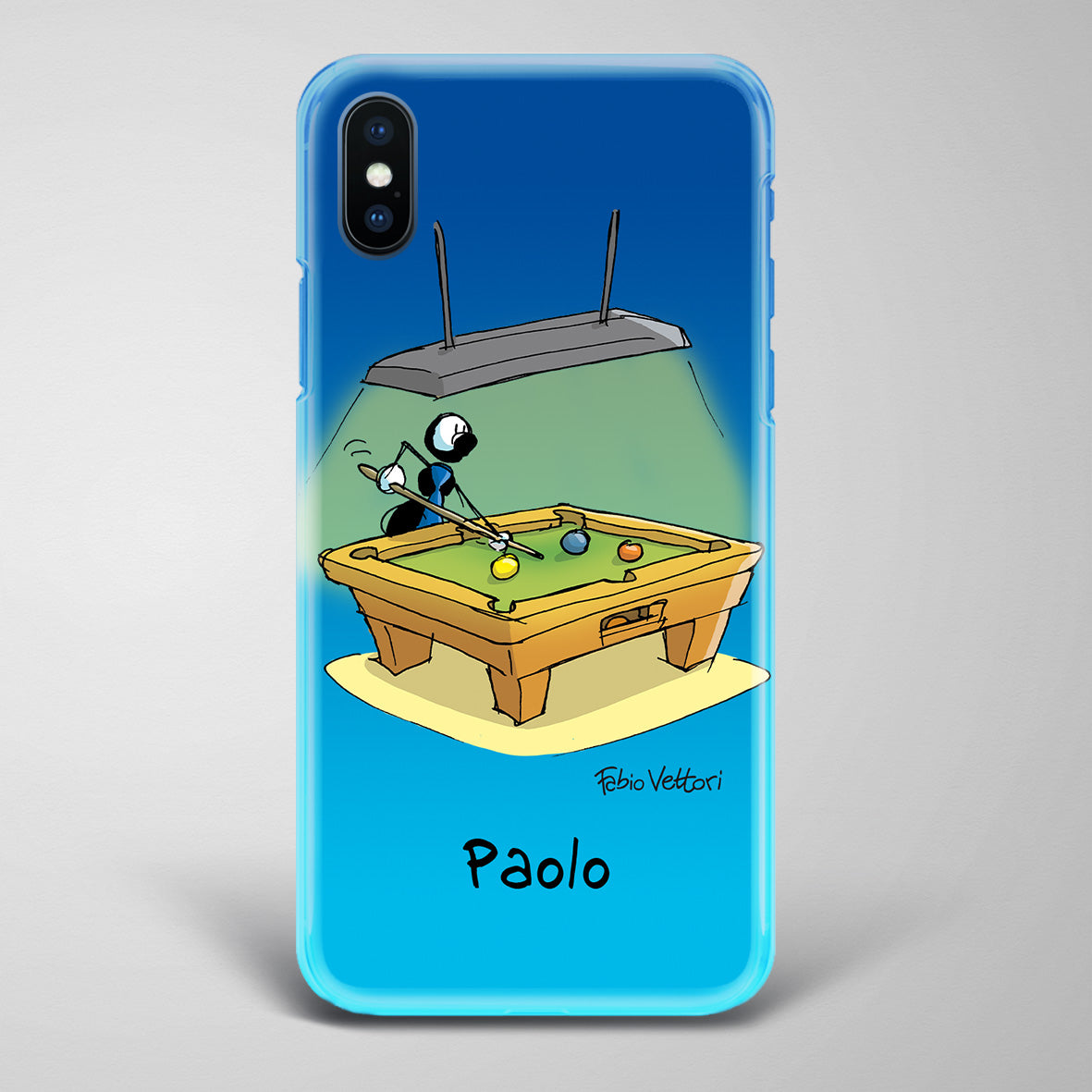 Cover artistica per Smartphone Personalizzata Biliardo