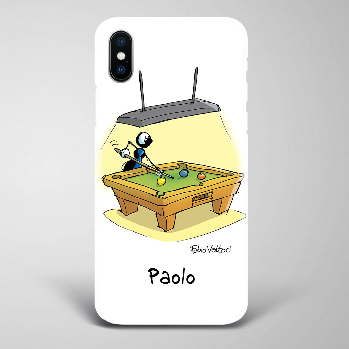 Cover artistica per Smartphone Personalizzata Biliardo